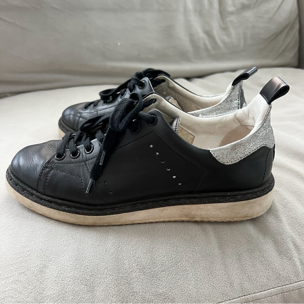 Golden Goose black leather sneakers